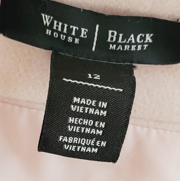 WHITE HOUSE BLACK MARKET Pink Skirt Size 12 - Picture 7 of 8